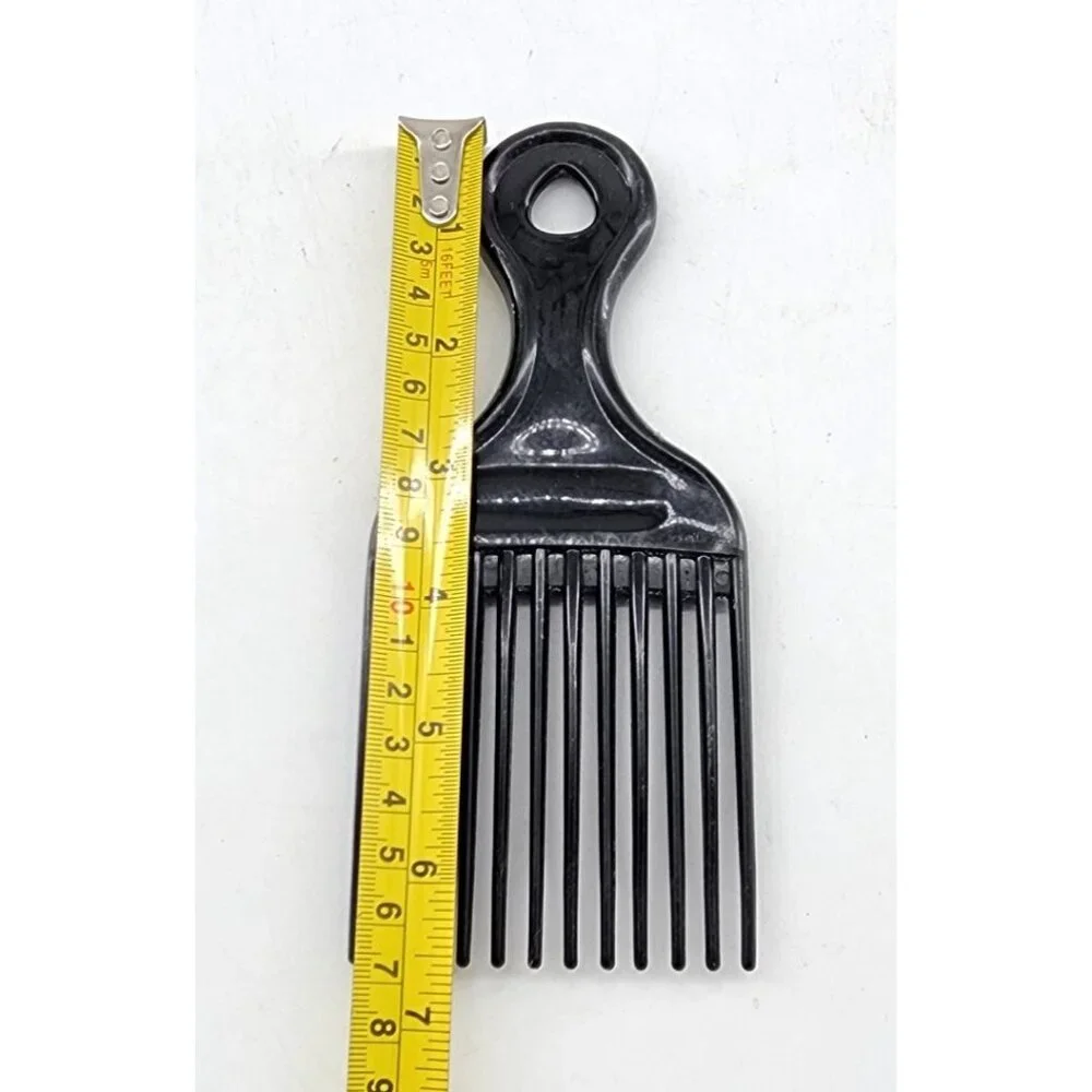Conair Plastic Hair Comb Pick Black 6.5